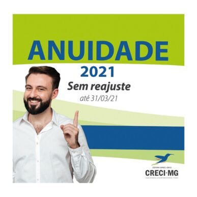 Já estão disponíveis os boletos para anuidade 2021