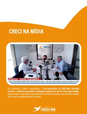 CRECI-MG destaca a importância da profissão em entrevista à Rádio Transamérica