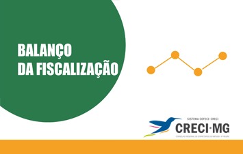 CRECI-MG divulga balanço da fiscalização realizada em junho de 2026