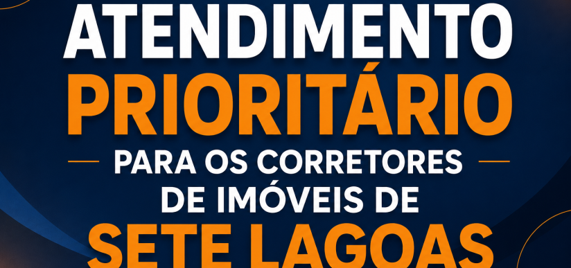 Corretores de imóveis passam a ter atendimento prioritário em bancos e cartórios de Sete Lagoas